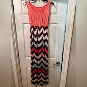 Chevron Maxi Dress